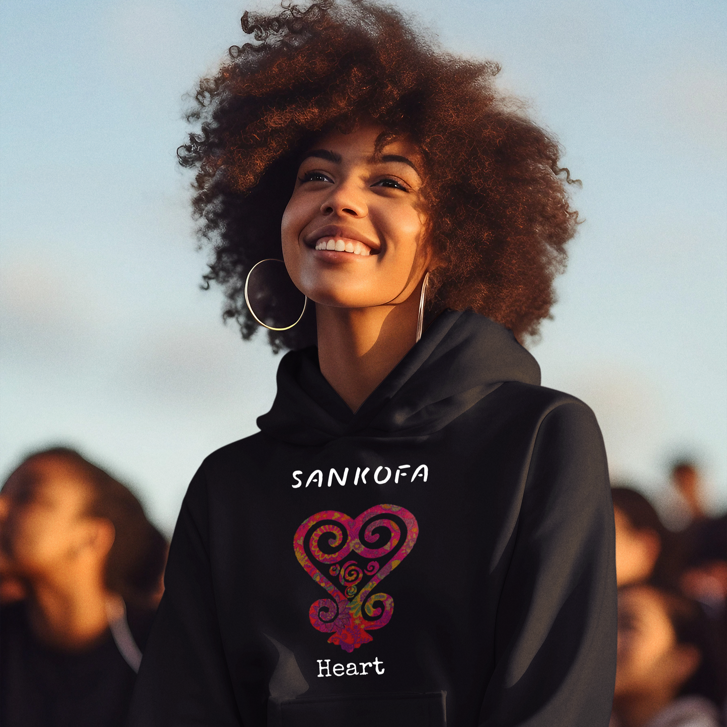 Sankofa Heart Unisex Hoodie
