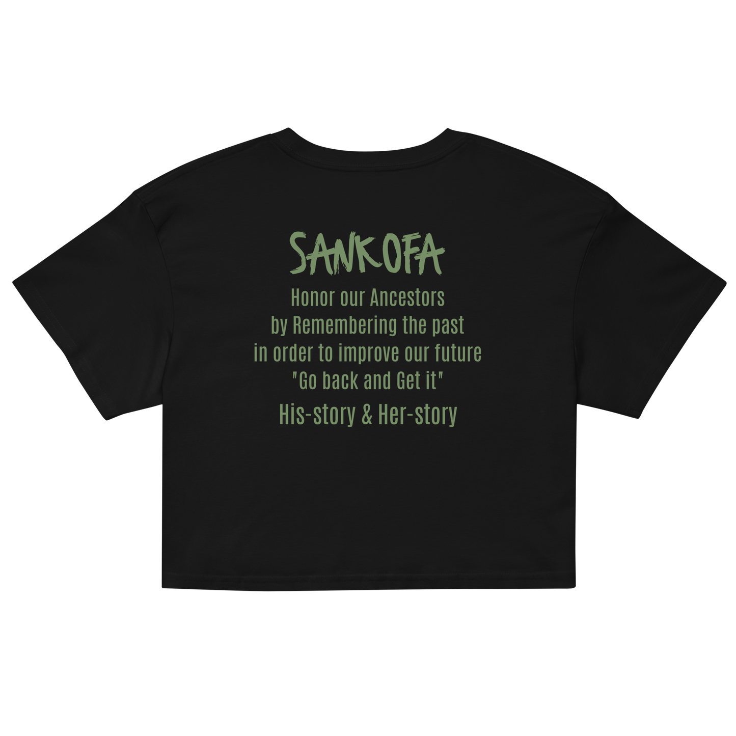 Sankofa Heart Women’s crop top