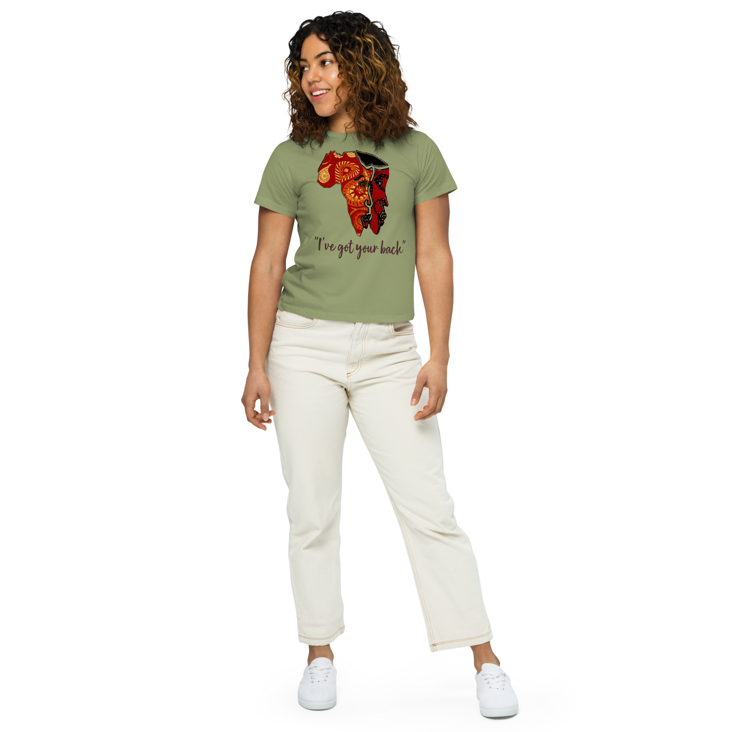 Women’s high-waisted t-shirt