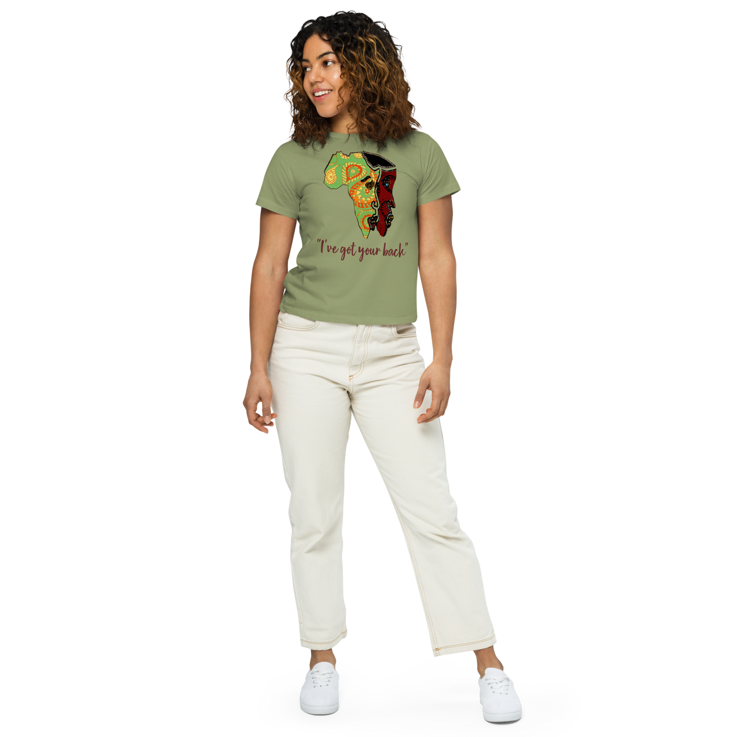 Women’s high-waisted t-shirt