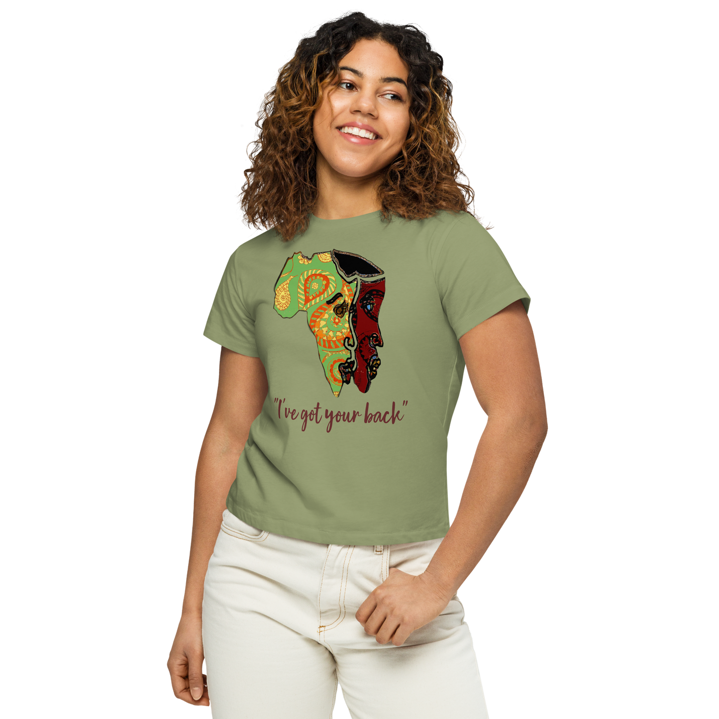 Women’s high-waisted t-shirt