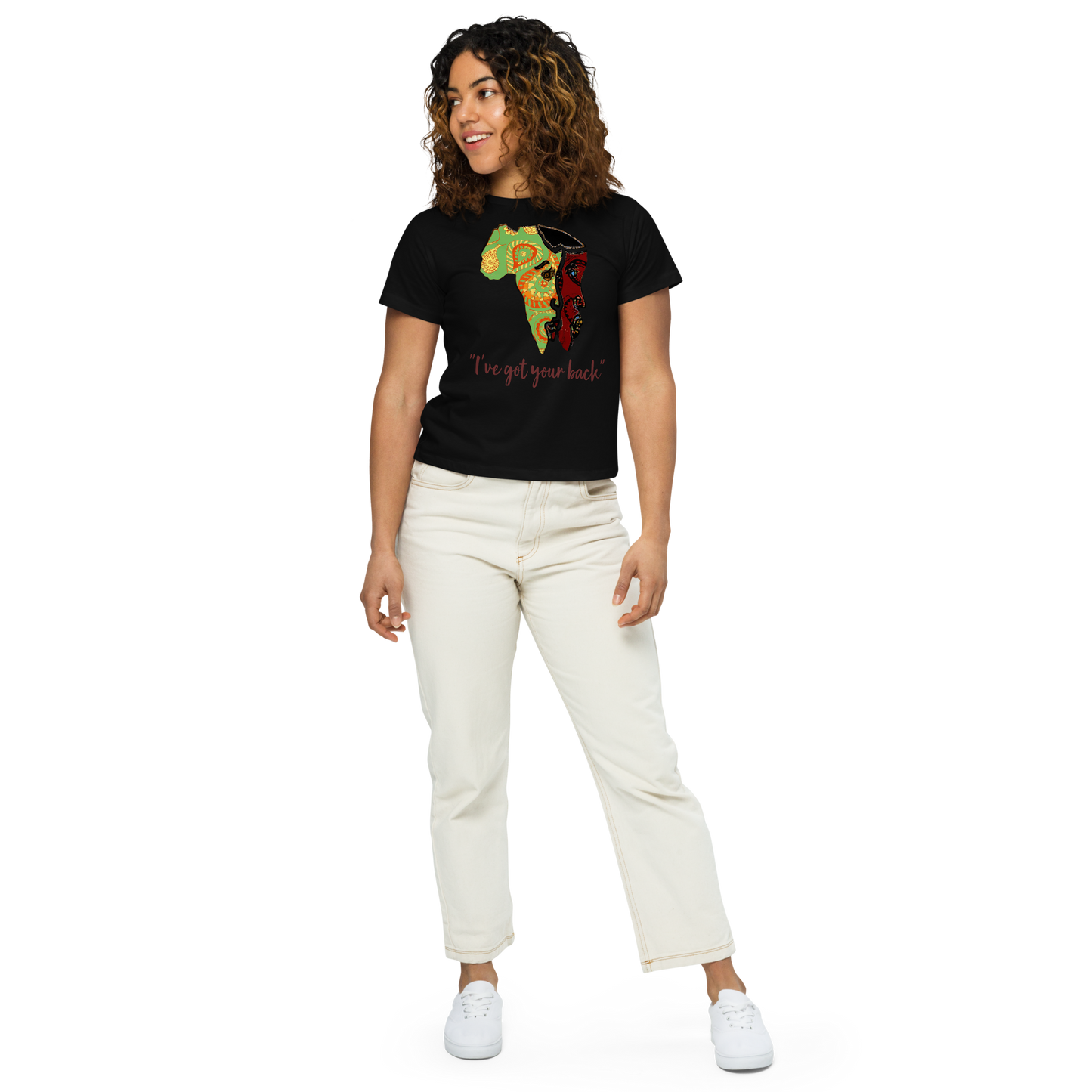 Women’s high-waisted t-shirt