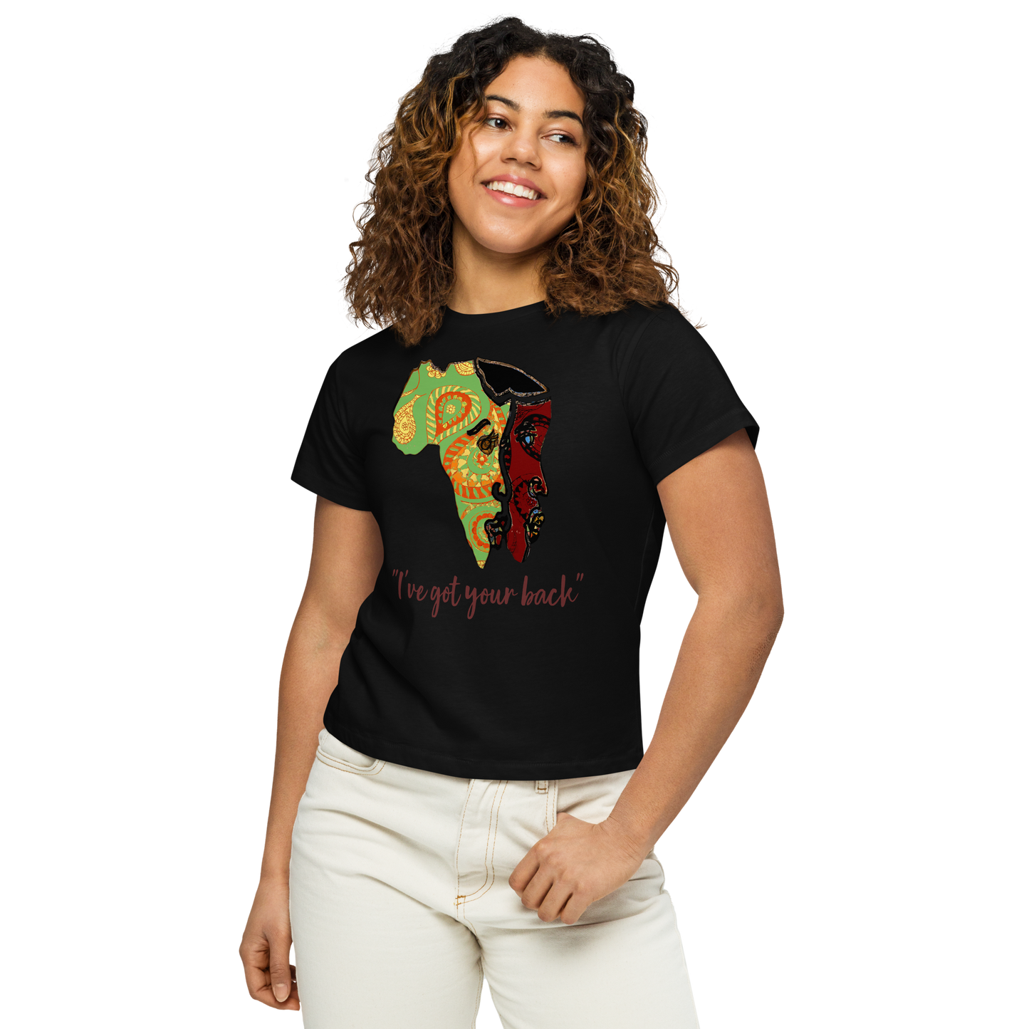 Women’s high-waisted t-shirt