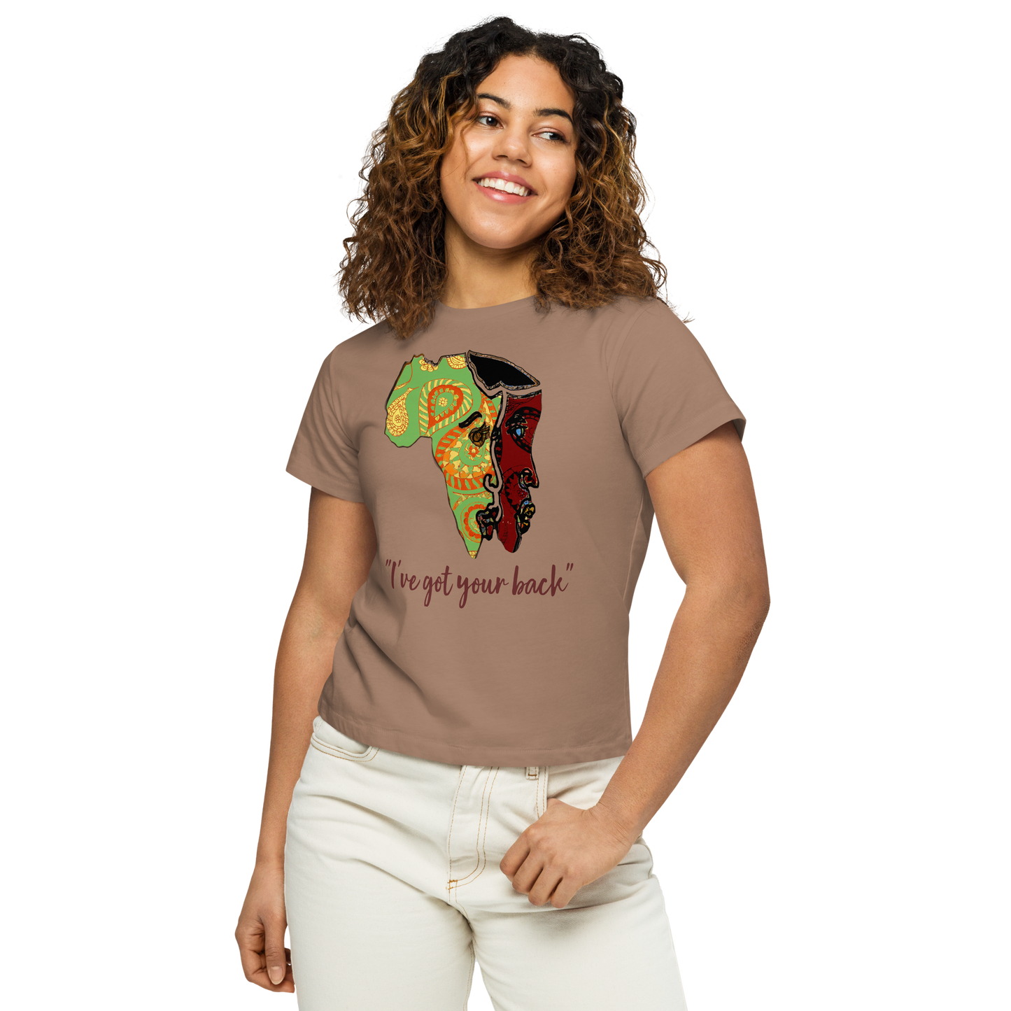 Women’s high-waisted t-shirt