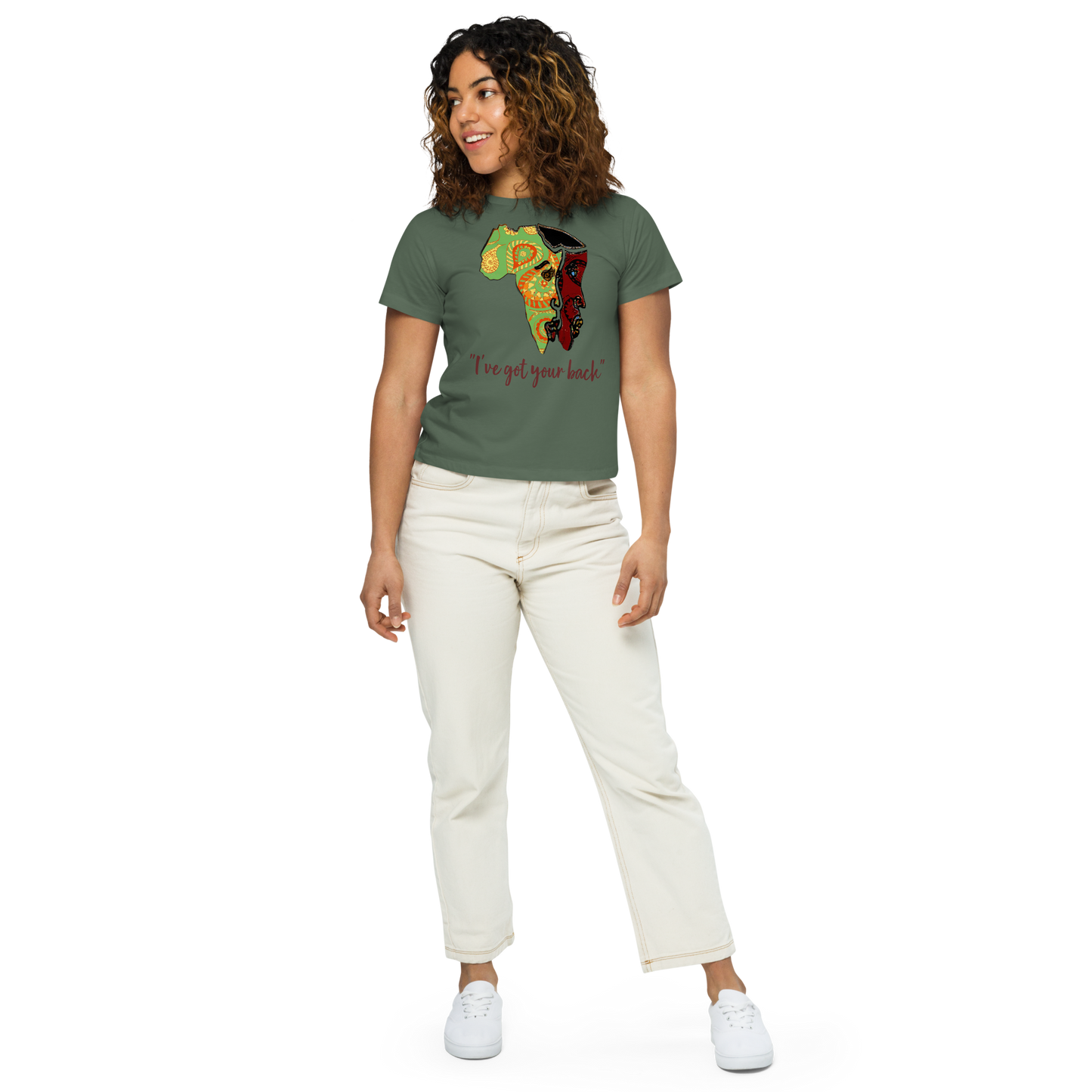 Women’s high-waisted t-shirt