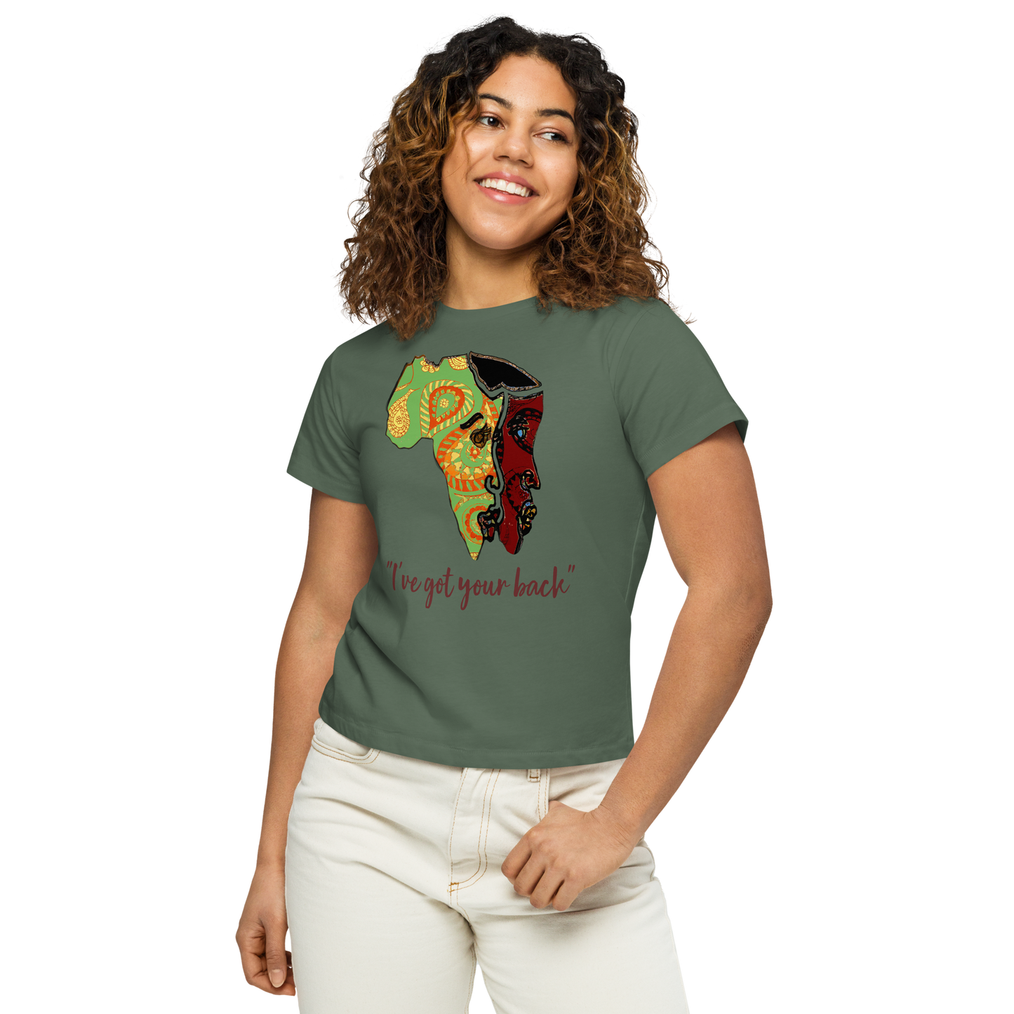 Women’s high-waisted t-shirt