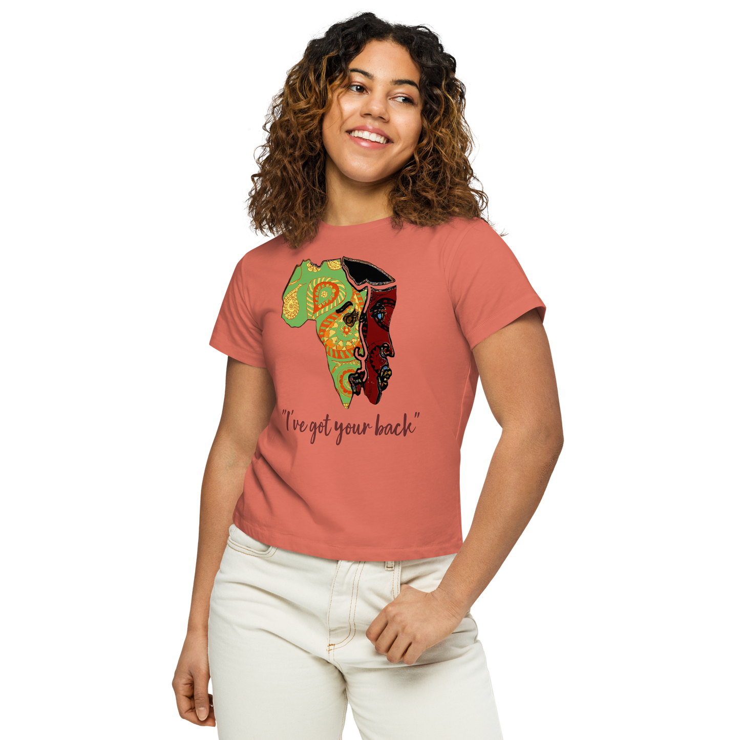 Women’s high-waisted t-shirt