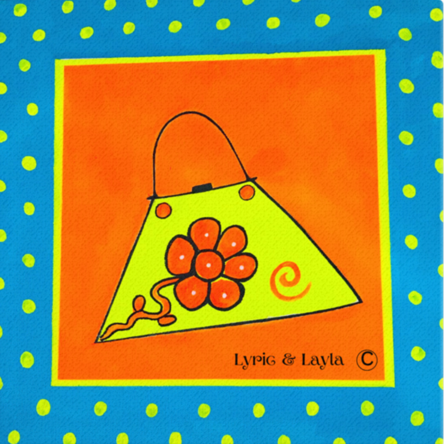 My Yellow Purse 12x12 Canvas