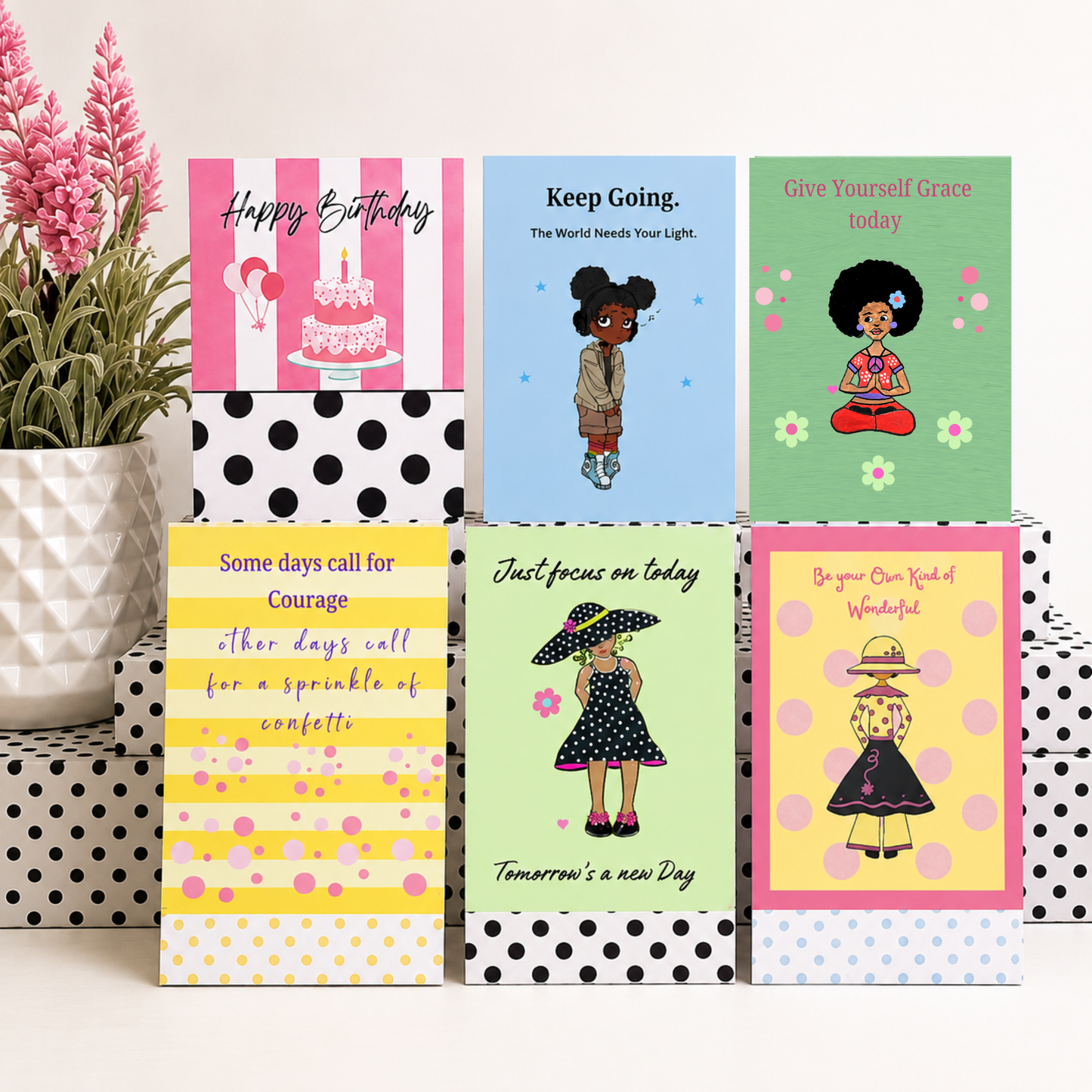 Be Your Own Kind of Wonderful | Whimsical Encouragement Greeting Card