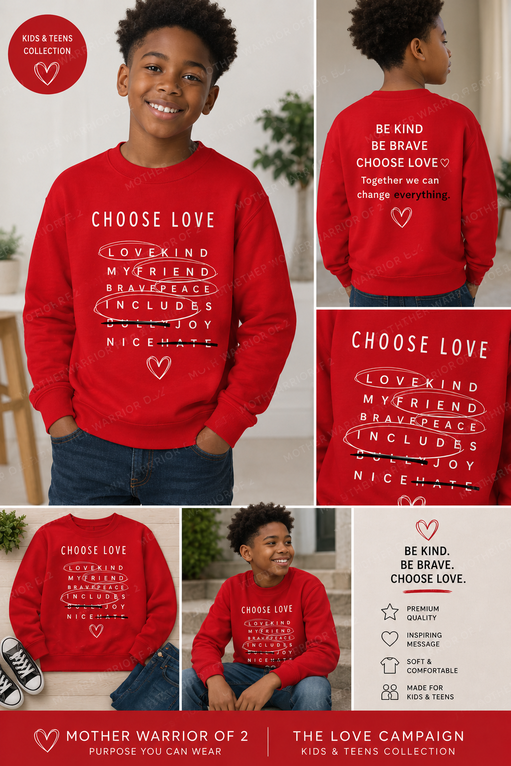 Youth crewneck sweatshirt