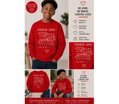Kids & Teens Choose Love Shirt | The LOVE Campaign