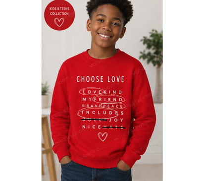 Kids & Teens Choose Love Shirt | The LOVE Campaign