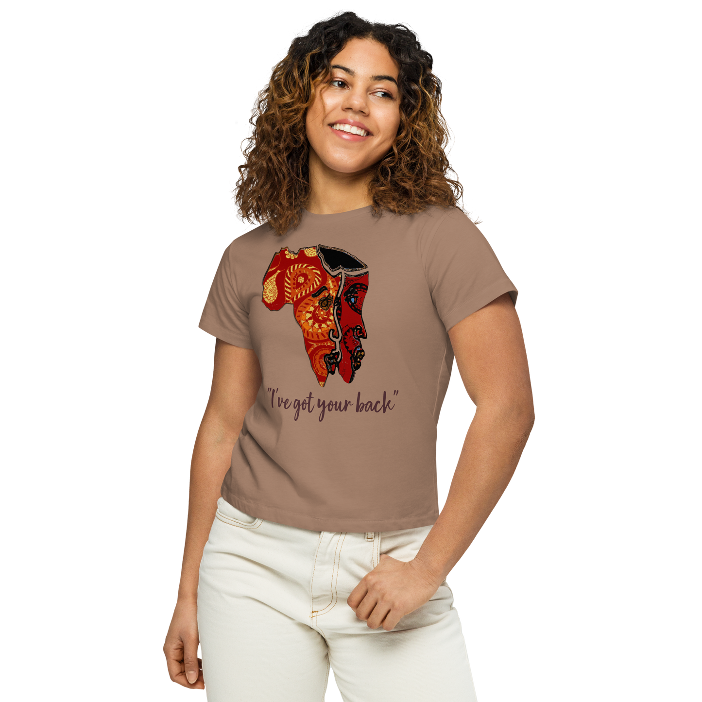 Women’s high-waisted t-shirt